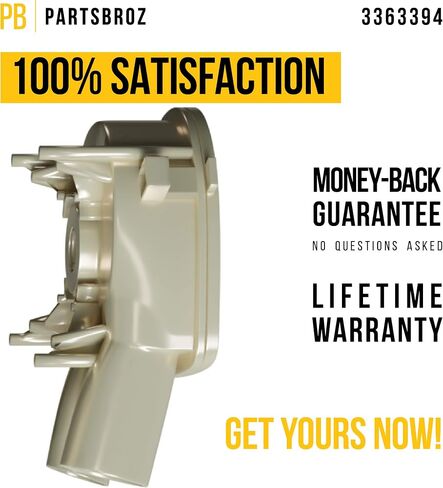قطعة غيار مضخة المياه PartsBroz WP3363394 3363394 - متوافقة مع غسالة Crosley, Estate, Inglis, Kenmore, KitchenAid, Maytag, Roper, Speed ​​Queen, Whirlpool Washing Machine - تحل محل AP6008107, 21024 in Saudi Arabia