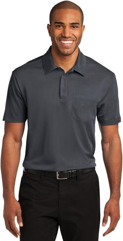 Port Authority Men's Silk Touch Performance Pocket Polo in Kuwait