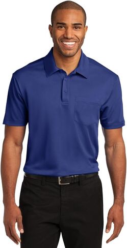 Port Authority Men's Silk Touch Performance Pocket Polo in Kuwait