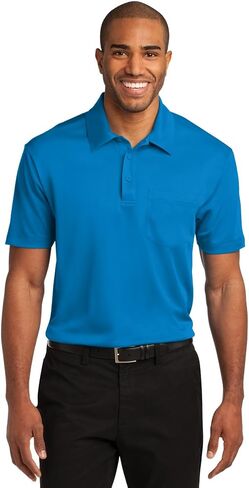 Port Authority Men's Silk Touch Performance Pocket Polo in Kuwait