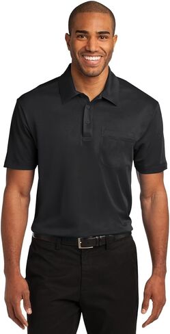 Port Authority Men's Silk Touch Performance Pocket Polo in Kuwait