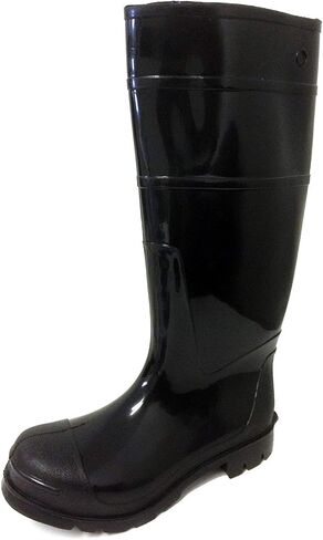 G4U-RB R-303 Men's Rain Boots Black Rubber Waterproof Knee Slip-Resistant Snow Work Shoe in Saudi Arabia