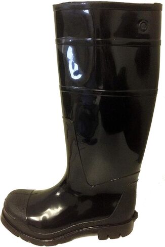 G4U-RB R-303 Men's Rain Boots Black Rubber Waterproof Knee Slip-Resistant Snow Work Shoe in Saudi Arabia
