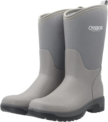 CNSBOR Men’s Rain Boots Waterproof Rubber Insulated Boots Durable Slip Garden Boots Fishing Mud Boots Knee Boots for Agriculture and Industrial Working Waterproof Rubber Protective Footwear Boots in Kuwait