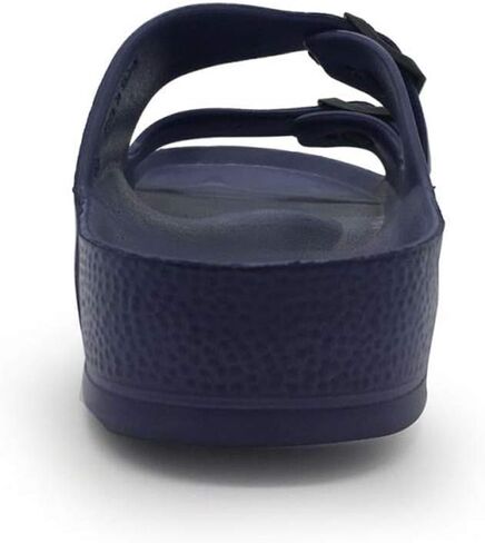 Luffymomo Adjustable Slip on Eva Double Buckle Slides for Mens in Saudi Arabia