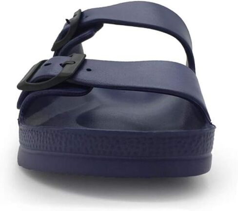 Luffymomo Adjustable Slip on Eva Double Buckle Slides for Mens in Saudi Arabia