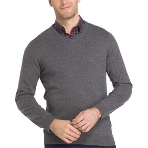 IZOD Men's Fieldhouse V-Neck Solid 12 Gauge Sweater in Saudi Arabia