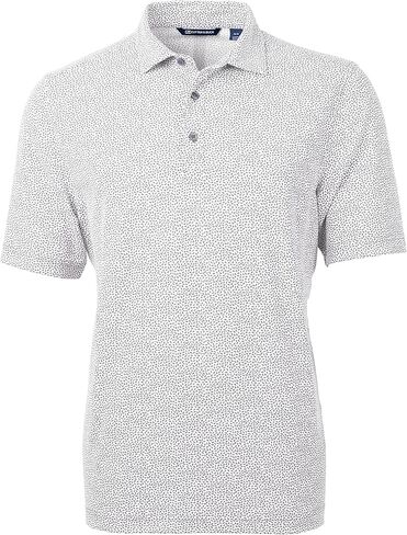 Cutter & Buck Men's Short Sleeve Virtue Eco Pique Botanical Print Polo Shirt in Saudi Arabia