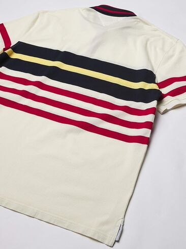 Tommy Hilfiger Men's Short Sleeve Cotton Flag Graphic Polo Shirt in Regular Fit in Saudi Arabia