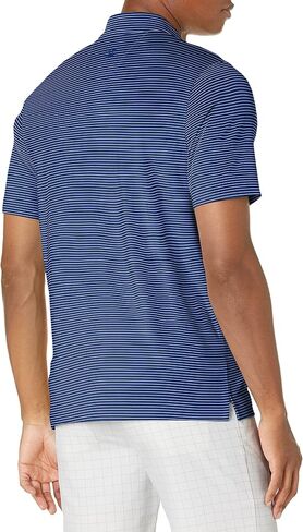 Cutter & Buck Men's Big and Tall Moisture Wicking UPF Drytec Forge Pencil Stripe Polo Shirt in Saudi Arabia