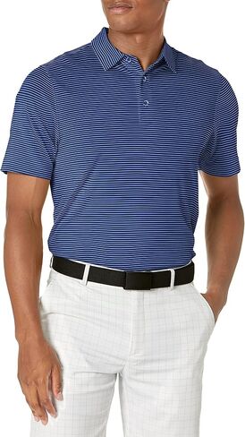 Cutter & Buck Men's Big and Tall Moisture Wicking UPF Drytec Forge Pencil Stripe Polo Shirt in Saudi Arabia
