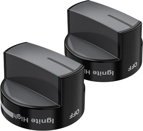 PatioGem 4 Packs Upgraded W10339442 Gas Stove Knobs, Cooktop Surface Burner Control Knobs Replacements, Compatible with Whirlpool Gas Range/Stove/Oven, Replaces WPW10339442 PS11753188 ect in Saudi Arabia