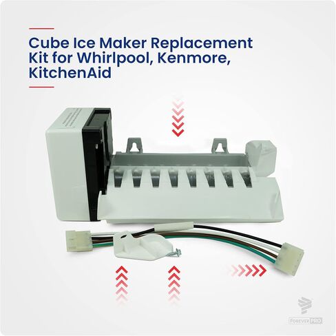 ForeverPRO 2198597 Icemaker for Whirlpool Refrigerator W10122502 626663 1016069 2198678 in Saudi Arabia