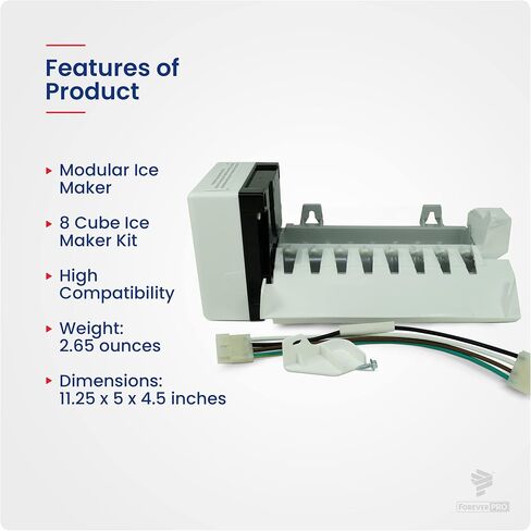 ForeverPRO 2198597 Icemaker for Whirlpool Refrigerator W10122502 626663 1016069 2198678 in Saudi Arabia