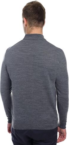 Men's Merino Wool Mock Turtleneck Sweater Classic Midweight Long Sleeve Pullover in Saudi Arabia