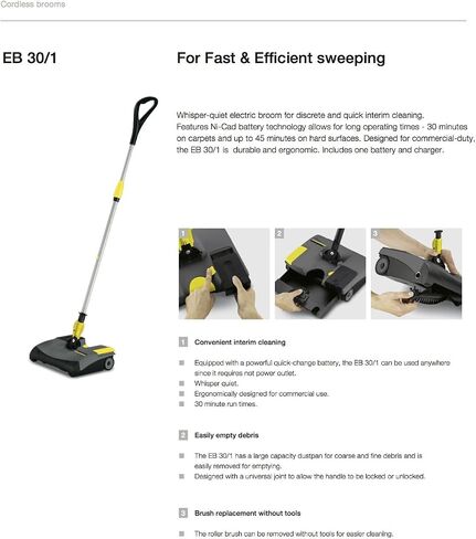 EB 30/1 12" Cordless Broom in Saudi Arabia