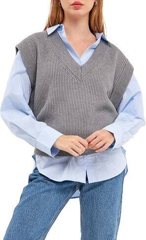 English Factory Knit Sweater Vest in Saudi Arabia