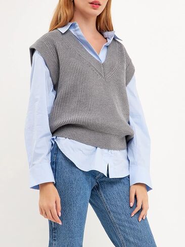 English Factory Knit Sweater Vest in Saudi Arabia