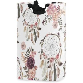 ALAZA cat Large Laundry Hamper Bag Collapsible with Handles Waterproof Durable Clothes Round Washing Bin Dirty Baskets Organization for Home Bathroom Dorm College