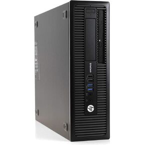 2018 HP 800 G1 SFF Flagship Business Desktop Intel CI7-4770 حتى 3.9G، 16جيجا، 512GB SSD, DVD، واي فاي، W10P64 (مجدد)-دعم متعدد اللغات باللغة الإنجليزية/الإسبانية in Kuwait