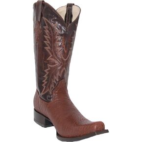 Westerns Shops Men’s Genuine Leather Luxury Bull Neck Print Western Cowboy Boot in Kuwait