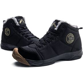 Azooken Men's Winter Backpacking Snow Boots Warm Water Resistant Fully Fur Lined Trekking Shoes Non Slip Casual Comfortable Hiking Boot in Saudi Arabia