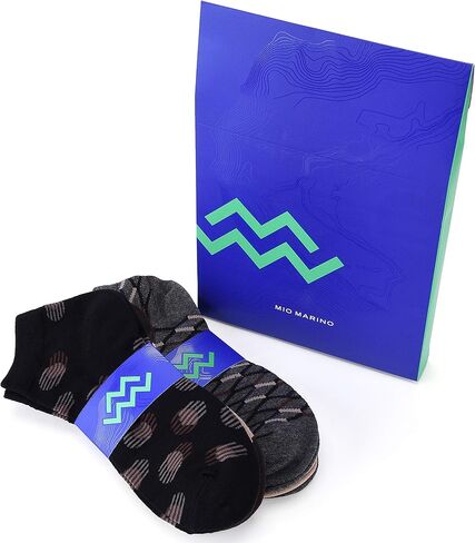 Mio Marino Mens Low Cut Ankle Socks - Premium Moisture Control - Cotton Cushioned with Arch Support in Saudi Arabia