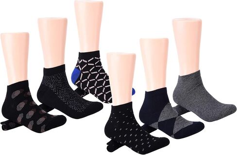 Mio Marino Mens Low Cut Ankle Socks - Premium Moisture Control - Cotton Cushioned with Arch Support in Saudi Arabia