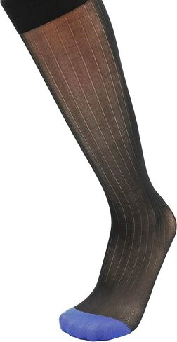 3-Pack Mens Over the Calf Sheer Nylon Spandex Dress Socks in Kuwait