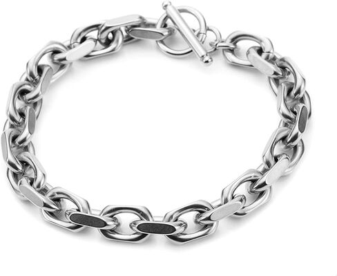 PEAS Hip Hop Jewelry Cuban Chain Bracelet Stainless Steel Link Bracelet in Kuwait