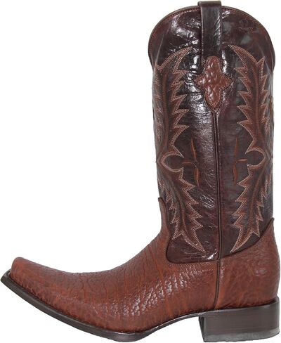 Westerns Shops Men’s Genuine Leather Luxury Bull Neck Print Western Cowboy Boot in Kuwait