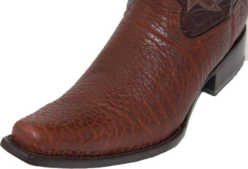Westerns Shops Men’s Genuine Leather Luxury Bull Neck Print Western Cowboy Boot in Kuwait