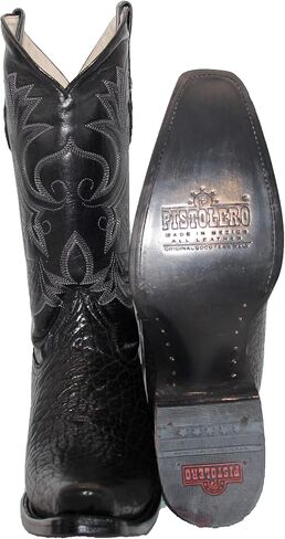 Westerns Shops Men’s Genuine Leather Luxury Bull Neck Print Western Cowboy Boot in Saudi Arabia