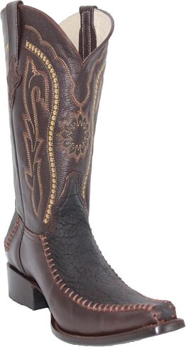 Western Shops Men’s Genuine Leather Luxury Western Bull Neck Print Cowboy Boot in Saudi Arabia