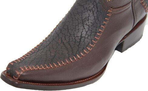 Western Shops Men’s Genuine Leather Luxury Western Bull Neck Print Cowboy Boot in Saudi Arabia