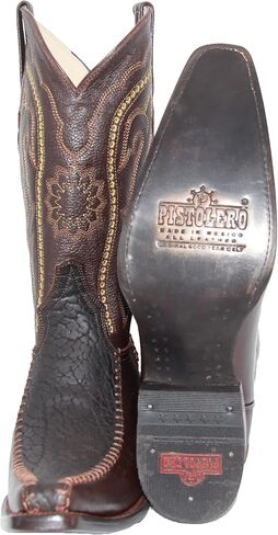 Western Shops Men’s Genuine Leather Luxury Western Bull Neck Print Cowboy Boot in Saudi Arabia