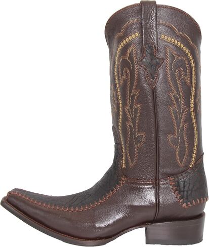 Western Shops Men’s Genuine Leather Luxury Western Bull Neck Print Cowboy Boot in Saudi Arabia
