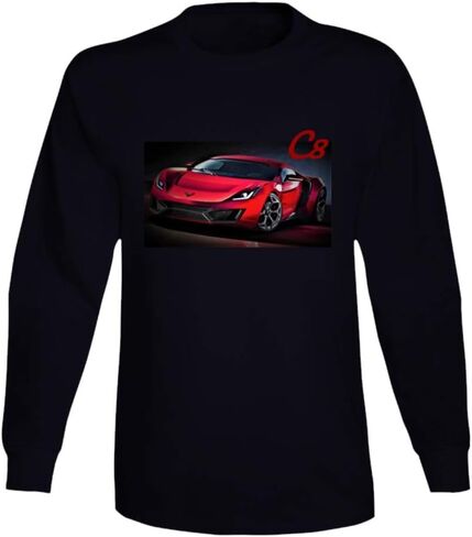 C8 Corvette 2020 Stingray New 485hp New Shirt Chevy Vette Hot Long Sleeve in Saudi Arabia