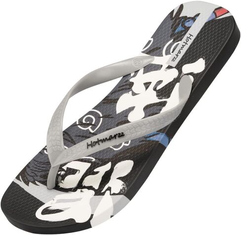 Hotmarzz Men's Flip Flops Patterns and Prints Summer Sandals Beach Slippers in Kuwait