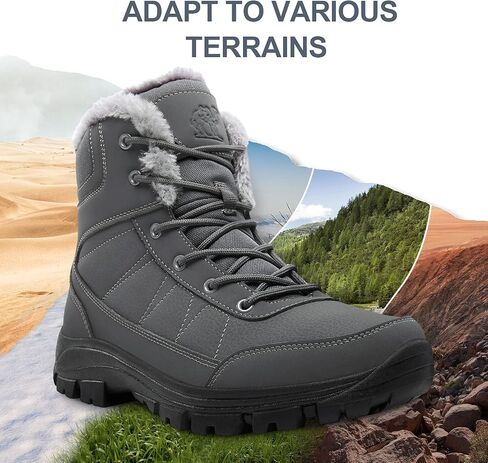 CAMEL Men's Winter Snow Boots Water Repellent Insulated Work Boot With Warm Lined Ankle Hiking Shoes in Saudi Arabia