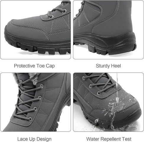 CAMEL Men's Winter Snow Boots Water Repellent Insulated Work Boot With Warm Lined Ankle Hiking Shoes in Saudi Arabia