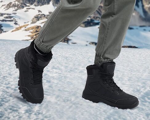 أحذية الثلوج الشتوية للرجال من CAMEL، أحذية عمل معزولة طاردة للماء مع أحذية للكاحل مبطنة دافئة للمشي لمسافات طويلة in Kuwait
