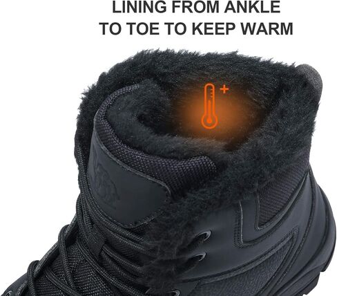 أحذية الثلوج الشتوية للرجال من CAMEL، أحذية عمل معزولة طاردة للماء مع أحذية للكاحل مبطنة دافئة للمشي لمسافات طويلة in Kuwait