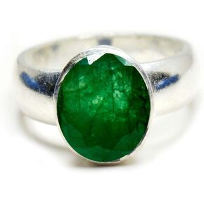 SURYAGEMS Choose Your Real Gemstone Ring Oval Shape 925 Sterling Silver Faceted Birthstone Jewelry 4-13 in Kuwait