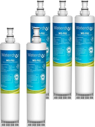 Waterdrop 4396508 بديل لـ Whirlpool 4396510، EDR5RXD1، NLC240V، PNL240V، 4396508p، 4396547، 4392857، 9010، LC400V، WF-NLC240V، 46-9010، فلتر Everydrop 5 فلتر مياه للثلاجة، 5 عبوات in Saudi Arabia