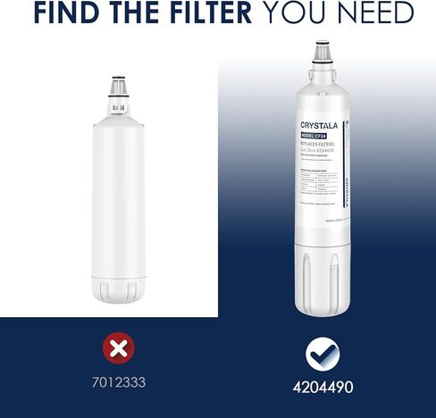 Crystala Filters 4204490 Water Filter Replacement for Sub-Zero 4204490, 4290510 Refrigerator Water Filter, 2 Pack in Saudi Arabia