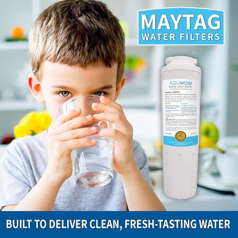 Refrigerator Water Filter Replacements 3-Pack for Maytag UKF8001, Whirlpool 4396395, EveryDrop EDR4RXD1, Pur FILTER 4, and Kenmore 46-9005 – NSF Certified Clean, Purified Drinking Water by AQUWOW in Kuwait