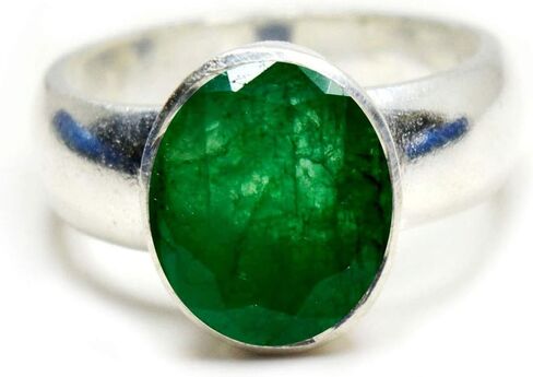 SURYAGEMS Choose Your Real Gemstone Ring Oval Shape 925 Sterling Silver Faceted Birthstone Jewelry 4-13 in Kuwait