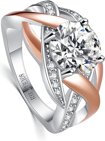 SOUHAIT 2.5 Carat 5A CZ 925 Sterling Silver Engagement Ring | Wedding Bridal Ring | Statement Ring | Anniversary Ring | Promise Ring in Saudi Arabia