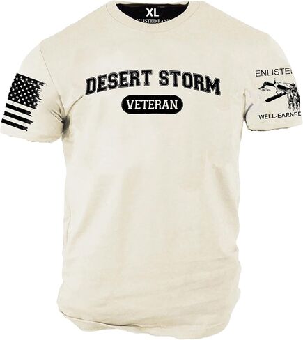 ENLISTED RANKS Desert Storm Veteran, Graphic t-Shirt, Sand in Saudi Arabia